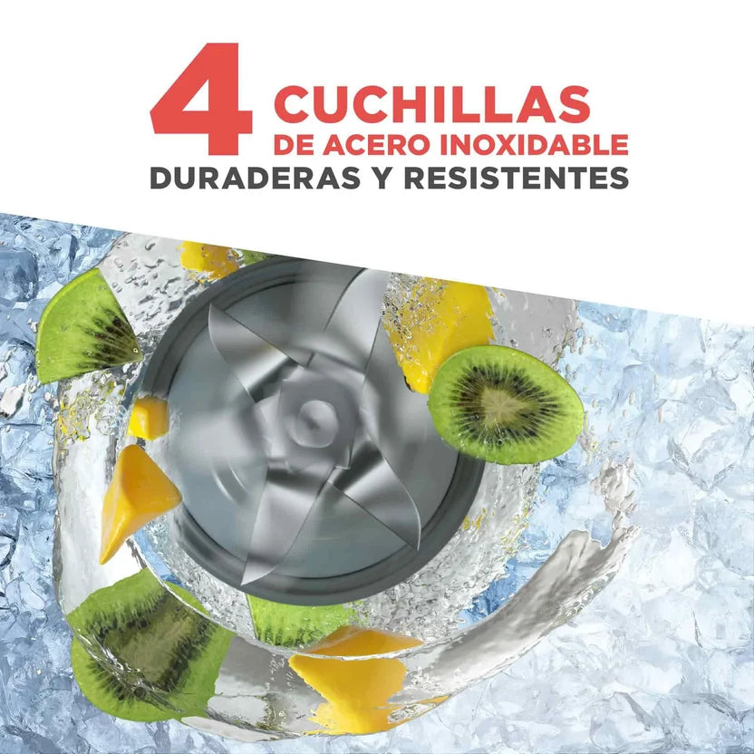 Licuadora BLACK+DECKER DuraPro 550 Watts con 4 cuchillas BLBD210GB